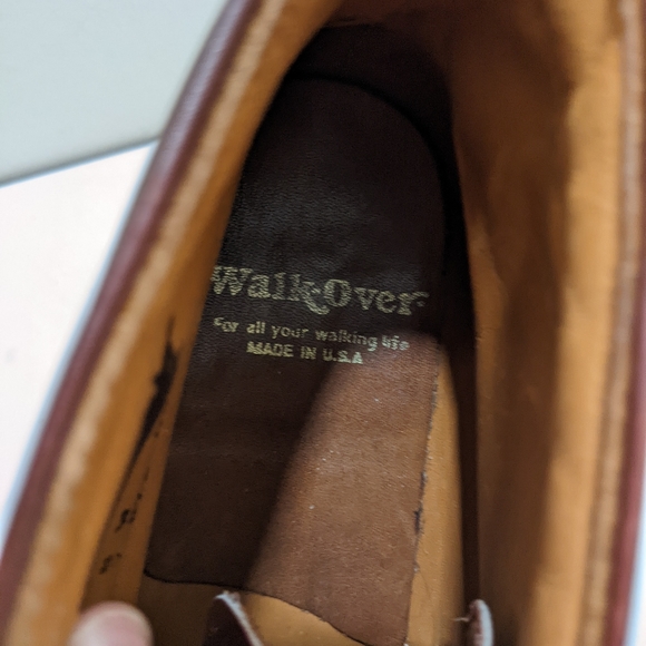 Walk-Over Mens Brown Leather Chukka Boots Size 8 W Vibram Sole - Picture 8 of 10